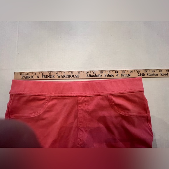 TIME AND TRU PULL ON SALMON COLORED SIZE XL (16-18) PANTS SOFT JEAN-LIKE FABRIC - Picture 14 of 14